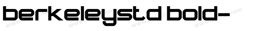 berkeleystd bold字体转换